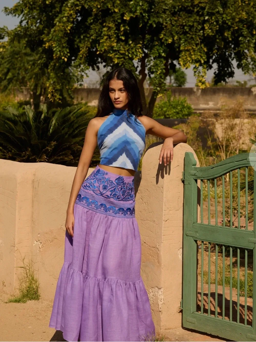 De Castro Purple Espina Skirt - NWT!